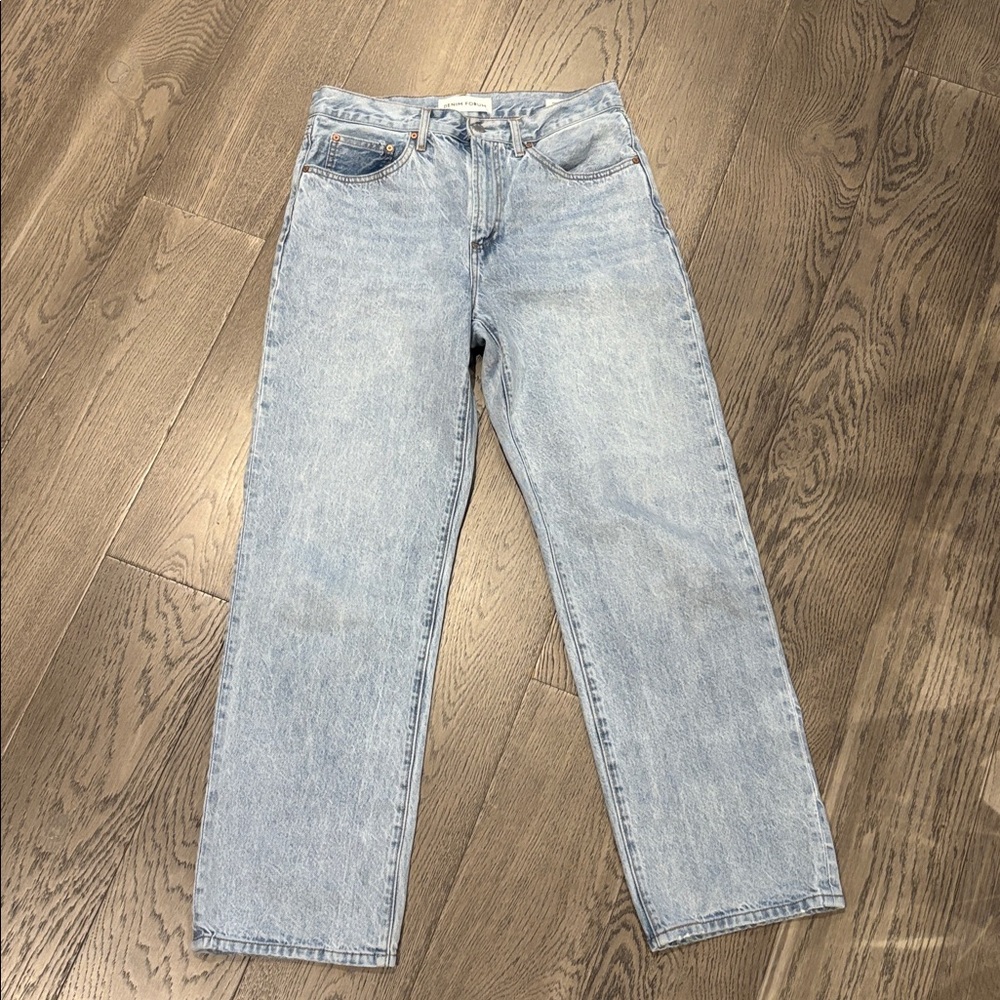 Denim Forum Light Blue Wide Leg Pants